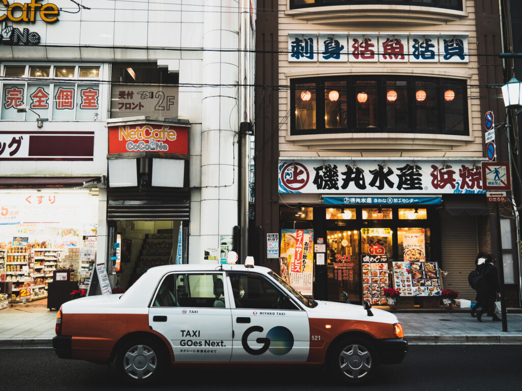 京都街景、計程車