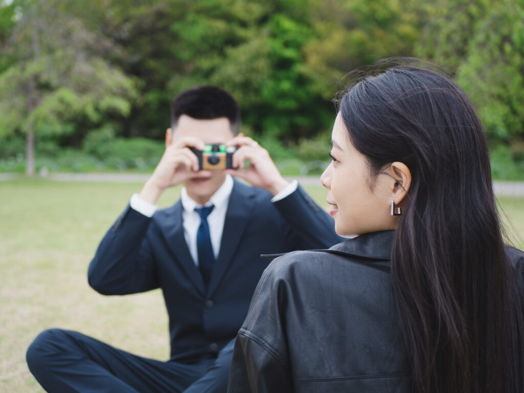 海外日本東京街頭自助輕婚紗